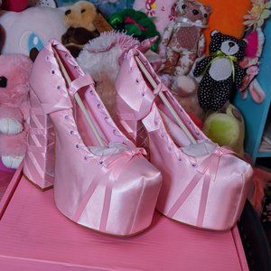 Sweet Sonata Ballet Wrap Heels from Sugar Thrillz